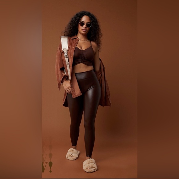 Aerie - OFFLINE Real Luxe Faux Leather Legging - Size L Short - Picture 2 of 8